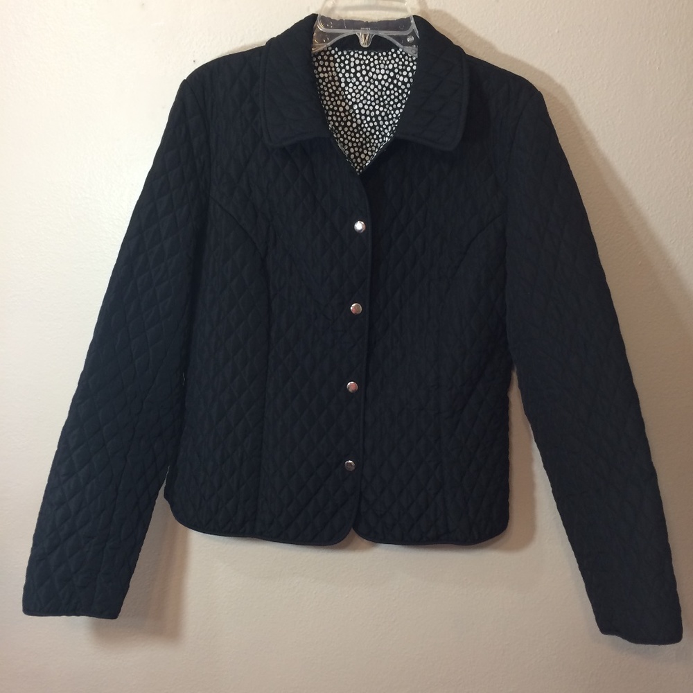 Black Quilt Style Jacket